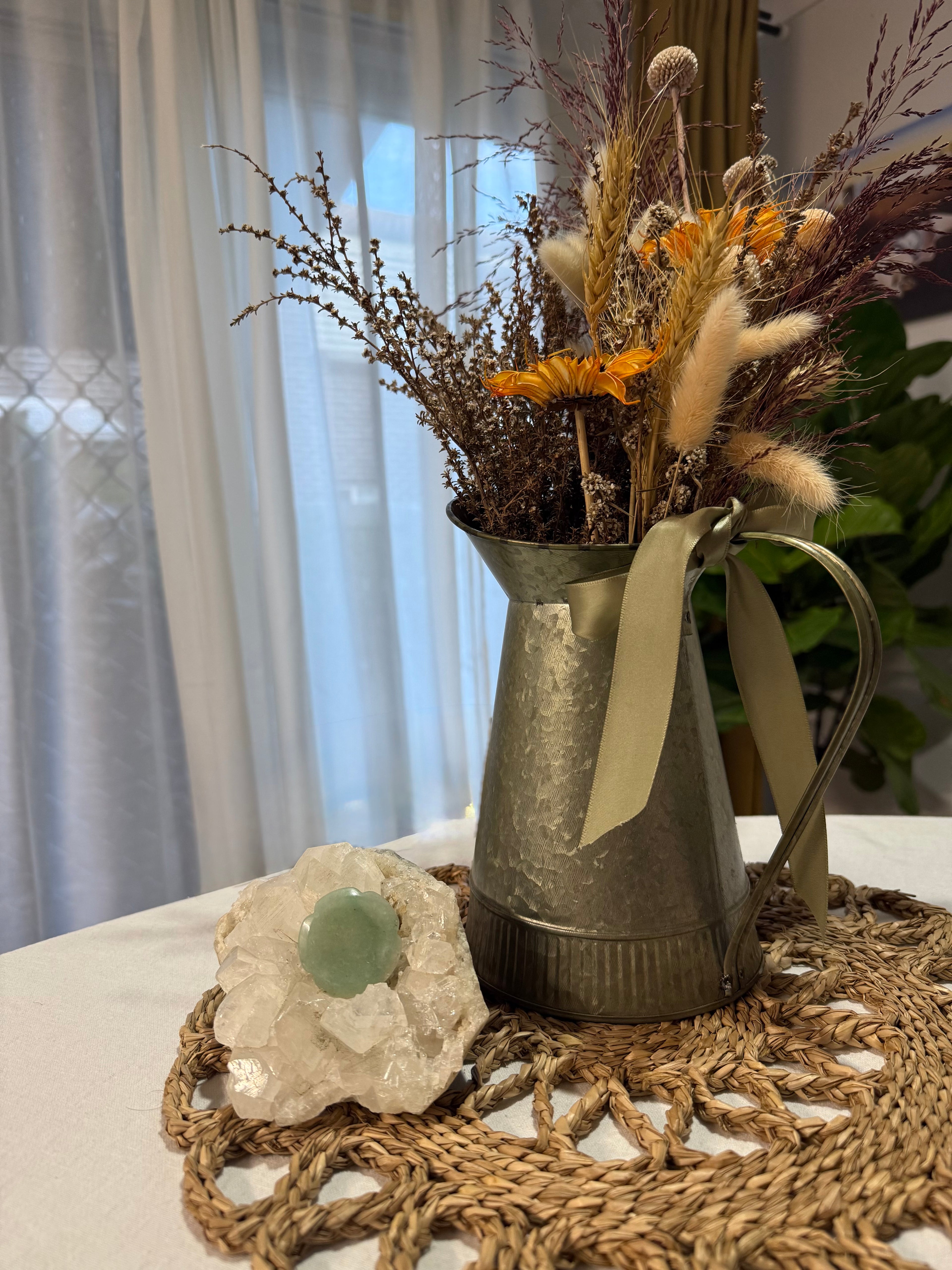 Moss Agate Worry Stone